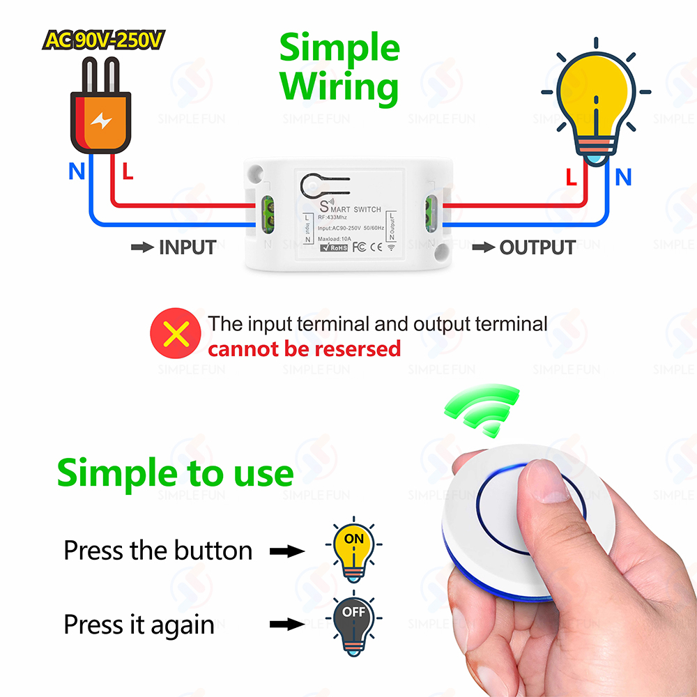 لاسلكي RF433MHz التحكم عن بعد  - مراجعة Sonoff Basic وسعره