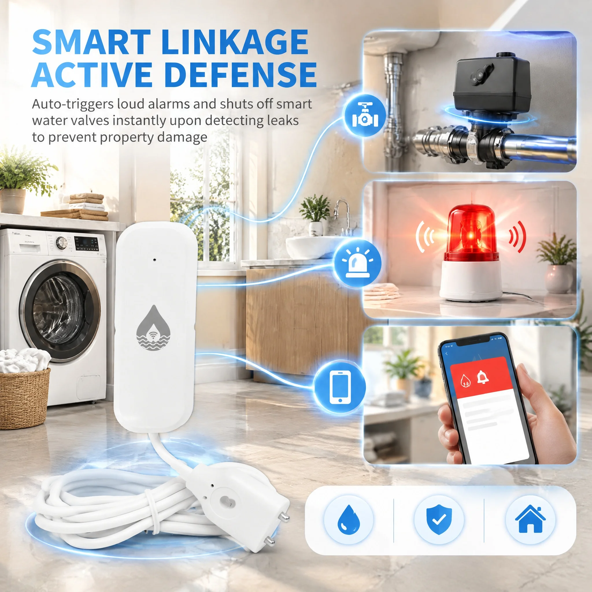 كاشف تسرب المياه الذكي بتقنية  - مراجعة Home Assistant Tuya وسعره